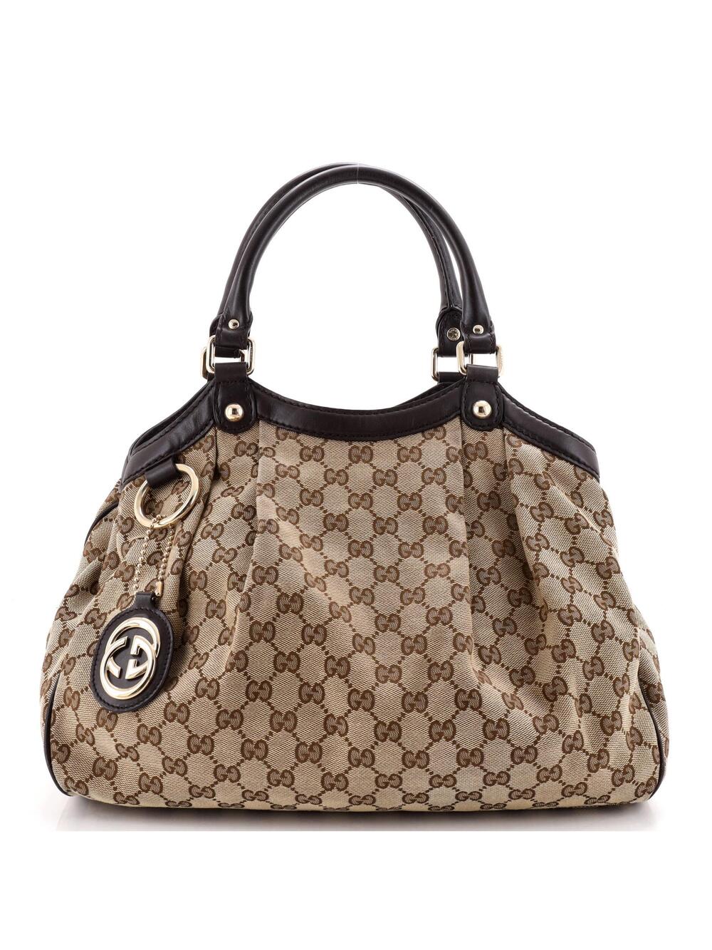 Gucci Sukey Tote Gg Canvas With Leather #333739G10B